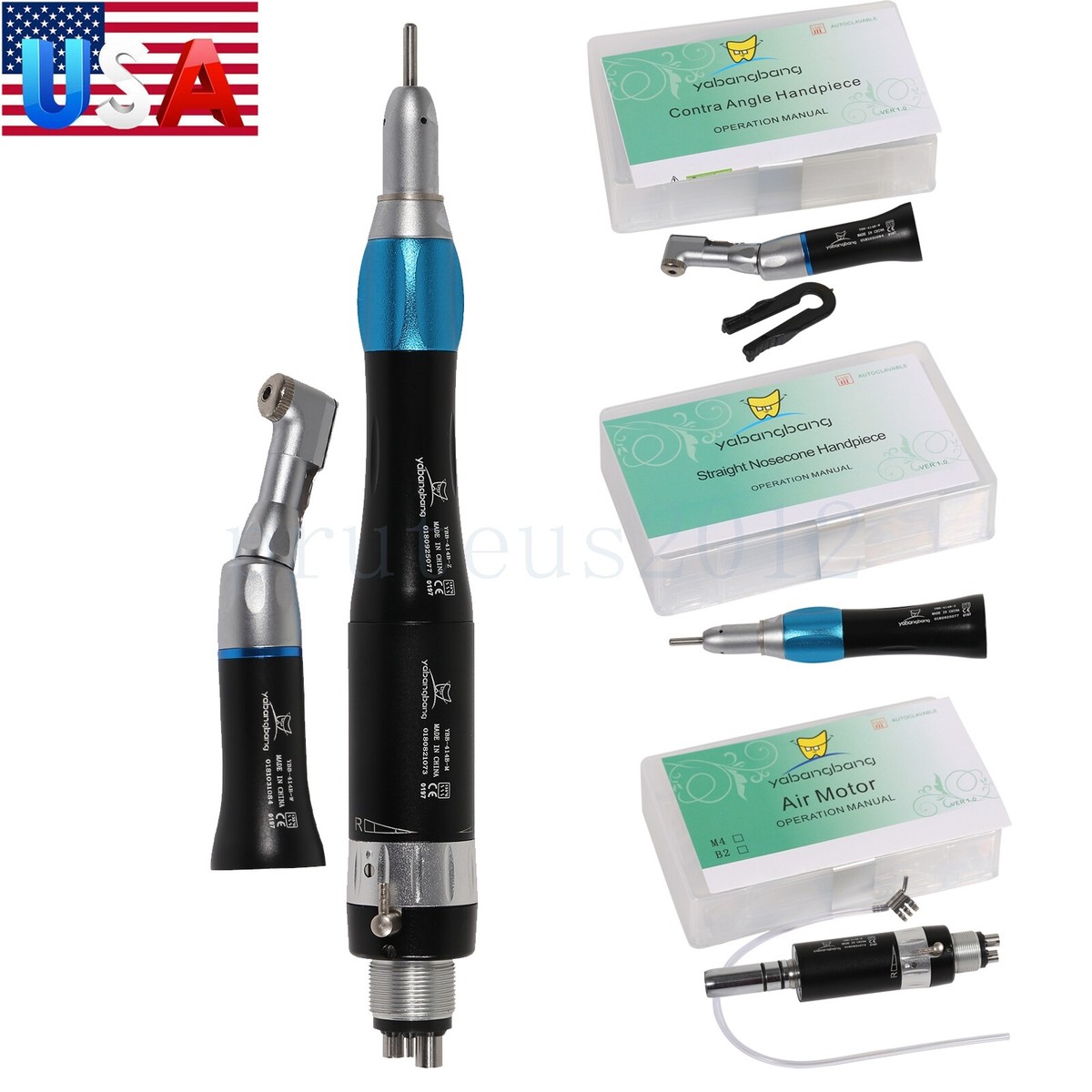Dental Low Speed Handpiece Straight NoseCone Contra Angle