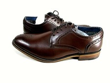 Bruno Marc Men's Dark Brown Oxford Dress Shoes, US Size 9 M, EUR Size 42