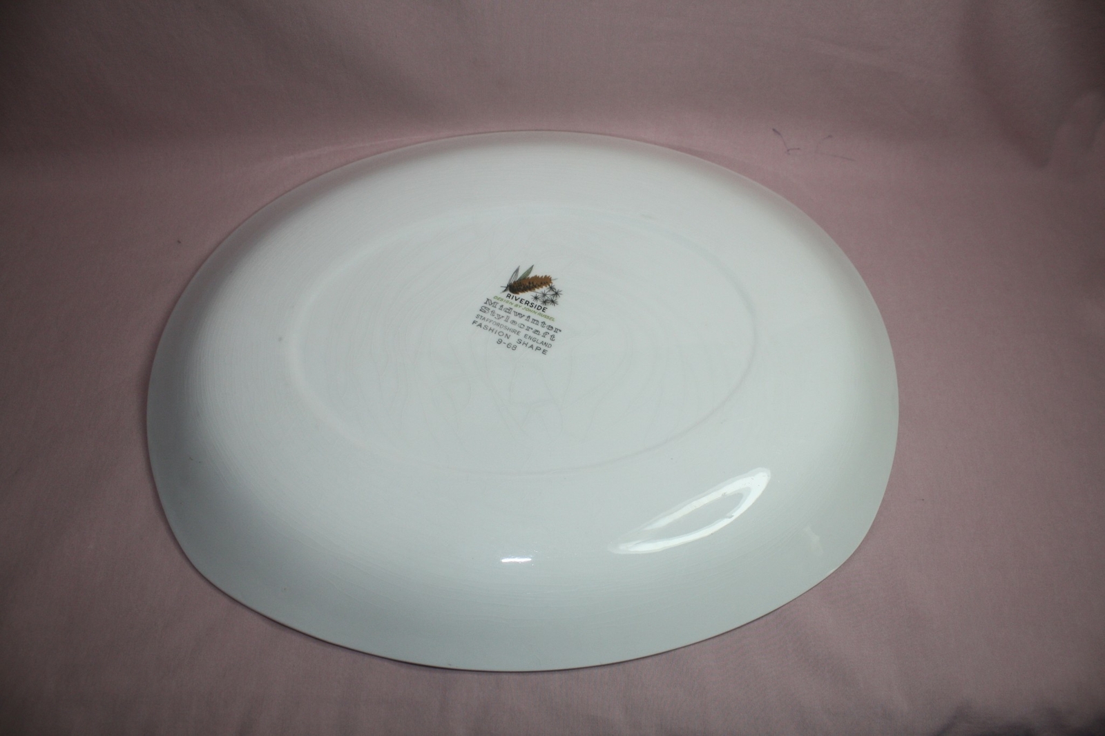 MCM MIDWINTER STYLECRAFT SERVING PLATTER 13 3/4" x 11" RIVERSIDE JOHN RUSSEL