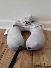 Neck Pillow With Hood - Gray