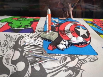 1990 Funrise NASA Space Shuttle Launch Set NIP Like Micro Machines 