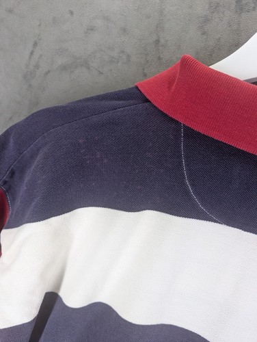 Vintage Chaps Ralph Lauren Polo Rugby Shirt Size XL Short Sleeve Cotton USA - 第 11/12 張圖片
