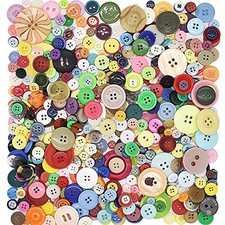 650Pcs Colourful Resin Buttons for DIY Sewing DIY Decoration Scrapbook Crafts...