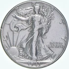 XF/AU 1943 Walking Liberty Half Dollar Polished 90% Silver *7012