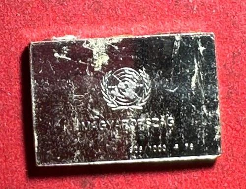 Vintage Hungary .925 STERLING SILVER 1.5 Grams! Old Bullion Mini Bar!