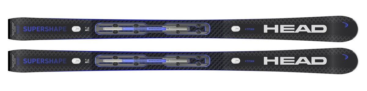Head Supershape e-Titan SW All-Mountain Skis, 163cm w/ Protector
