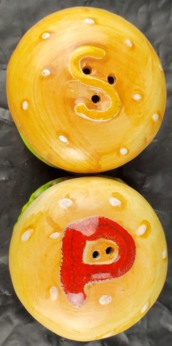 Set shaker sale e pepe per hamburger Enesco vintage Giappone - Usato in ottime condizioni - Foto 6 di 11