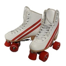 The Summer I Turned Pretty Summer Sunset Quad Roller Skates White Red Stripes C7