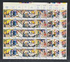 US 1489-1498 Mint Sheet (MNH) Postal Employees (PB20) 8-Cent 1973 ZAYIX