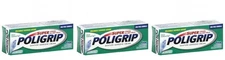 Super Poligrip Denture Adhesive Cream 0.75 Oz Travel Size (Pack of 3)