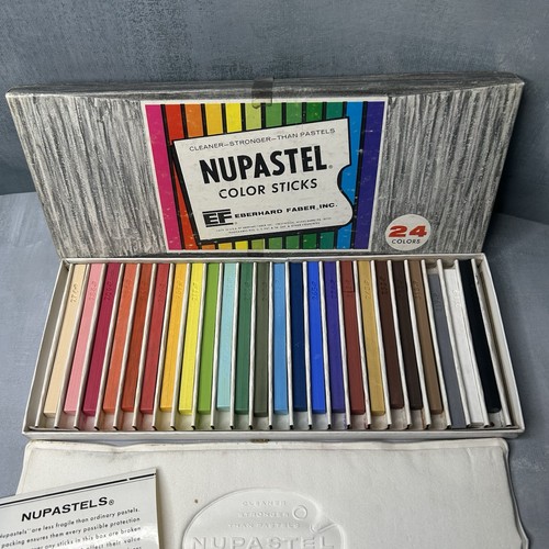Vintage Eberhard Faber Nupastel Color Sticks Pastel Set 24 Color Asst. 264