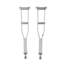 McKesson Aluminum Youth Underarm Crutches 4' 6" to 5' 2" User Ht.
