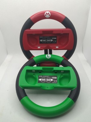 HORI Mario Kart 8 Deluxe JoyCon Wireless Steering Wheel Nintendo Switch SET OF 2