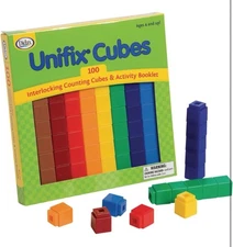 Didax Unifix Cubes 100 Pack Counting Cubes Brand New