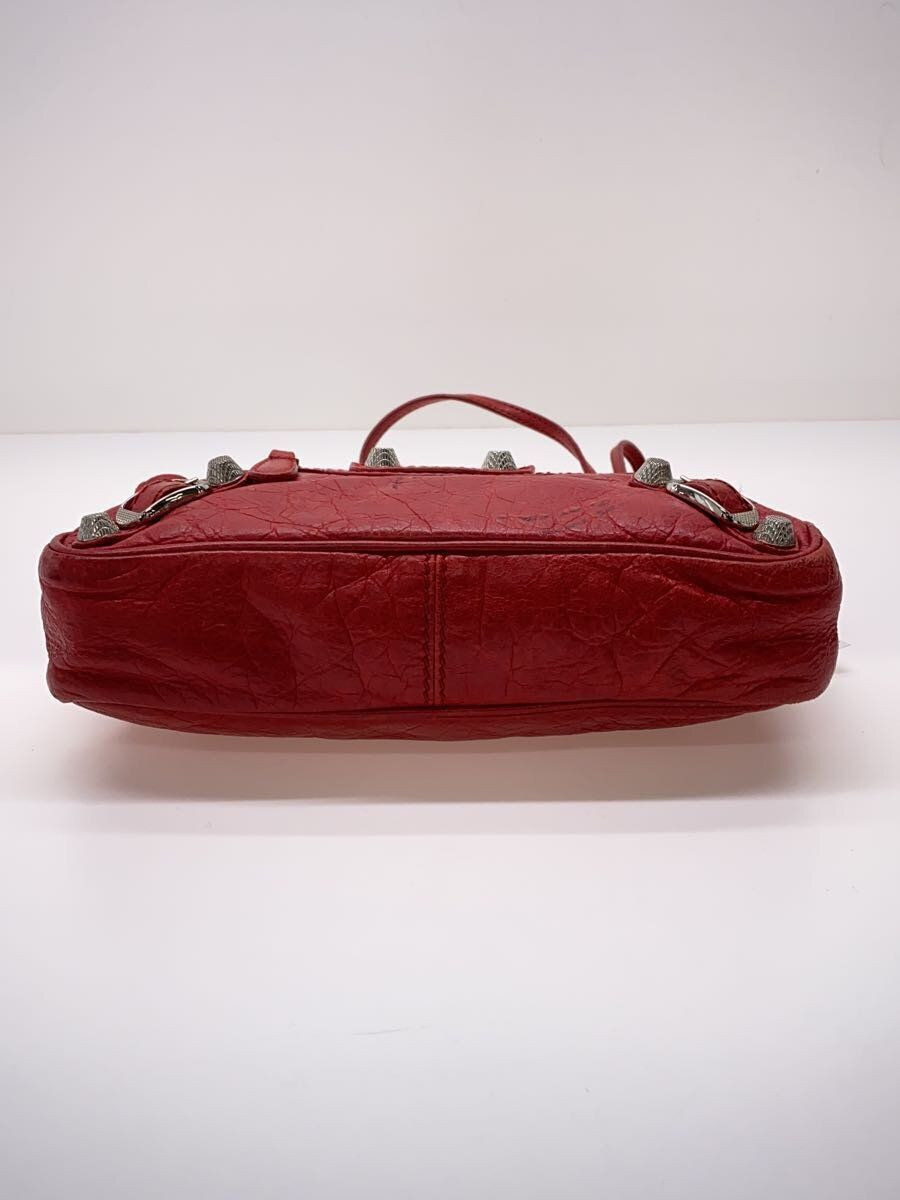 BALENCIAGA CITY GIANT HIP LEATHER SHOULDER BAG RED 237203 BALENCIAGA CITY GIANT HIP LEATHER SHOULDER BAG RED 237203
