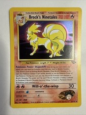 Brock's Ninetales 3/132 Holo Rare 2000 Pokemon Gym Challenge Unlimited Card LP on eBay