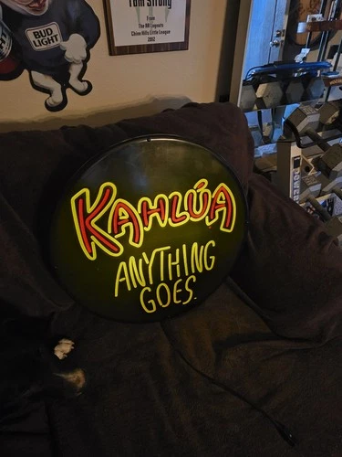 Vintage Kahlua Black Russian Bar Sign Rare beer 22" lighted neon type display og