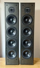 BIC America DV-64 Floor Standing Speakers PAIR Working - Excellent