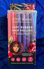 Betsy Johnson 18pc Rubber Hair Rollers Hair multi colors assorted sizes New
