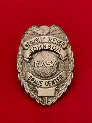 Original NASA Obsolete Space Shuttle Mission Control Center Security Badge RARE!
