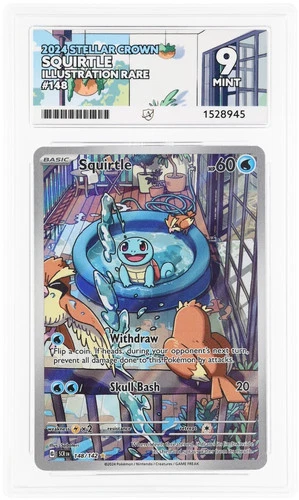 Squirtle 148/142 ACE graded card