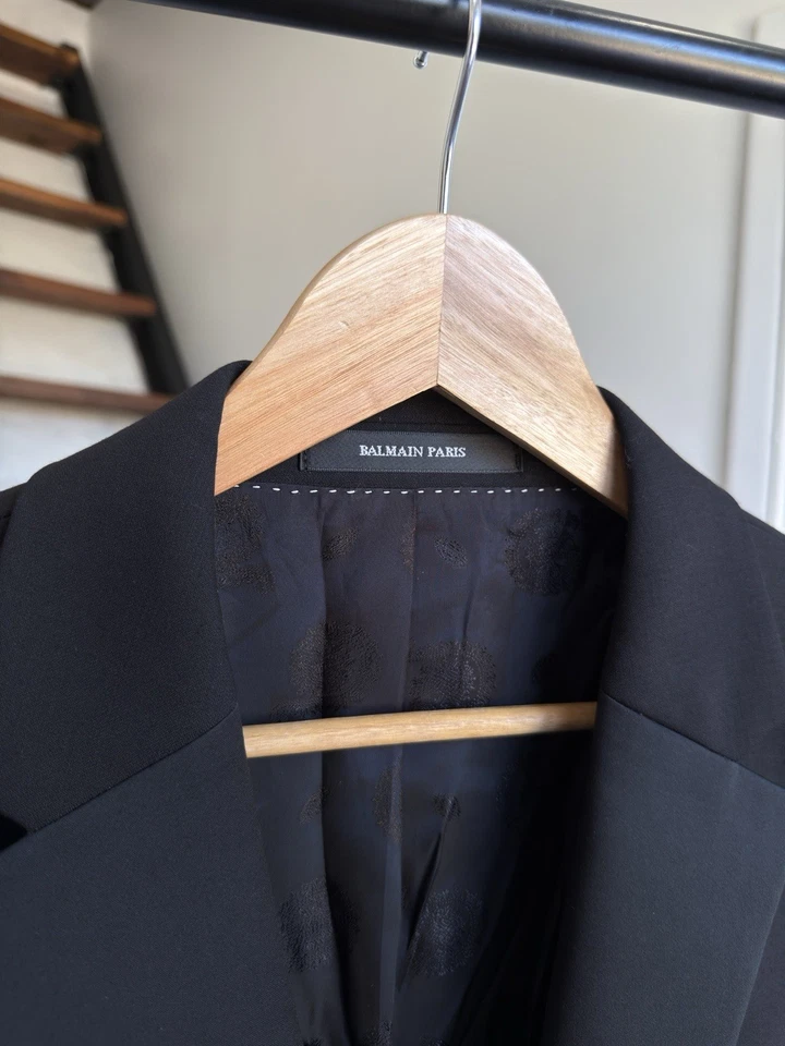 PIERRE BALMAIN PARIS Mens Blazer Jacket Black Size M Chest 40 in NO FEES TO US! - Image 4 of 4