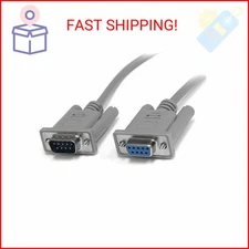 StarTech.com 10 ft DB9 RS232 Serial Null Modem Cable F/M - Null modem cable - DB