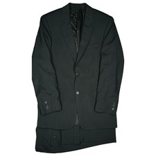 s.Oliver 48 S Suit Black Striped Mens Cannes Jacket Business Trousers W30 L30
