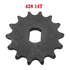 428 Chain Drive Gear in Steel with 14 Teeth and 12 x 17 mm D Bore