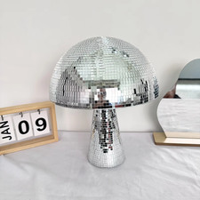 Retro Mushroom Disco Ball Reflective Mirror DJ Light Party Home Decor