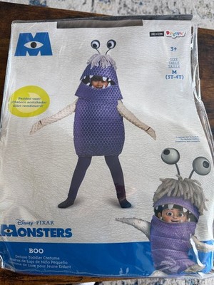 Disney Monsters Inc Boo Gibs Deluxe Costume Size M 3T-4T NEW