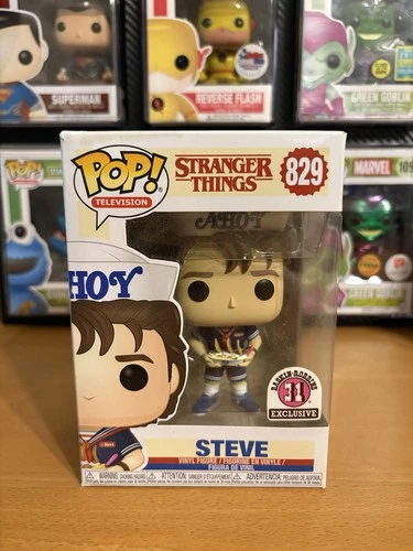 Funko Pop! Stranger Things: Steve #829 Baskin Robbins Exclusive With Protector