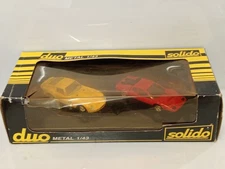 Solido Duos 1:43 Scale / Ferrari 250 GTO & Ferrari 512 BB - Boxed Model Car Set