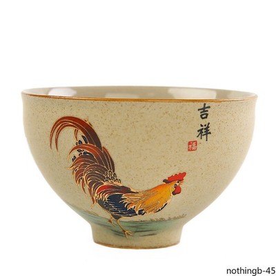 Golden Chicken  Tea Master Cup Chinese Tea Set Tea Cup Tea Bowl Handmade Ceramic