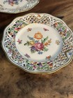 9 Schumann Bavaria Dresden Reticulated Floral 7.5 Inch Salad Plates Germany — photo 5