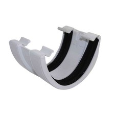 Aquaflow White Deepflow Guttering Union Bracket - 114mm - AUD1W -  FREE SHIPPING