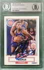 1990-91 Fleer Dennis Rodman Signed Auto Bas Encased Coa
