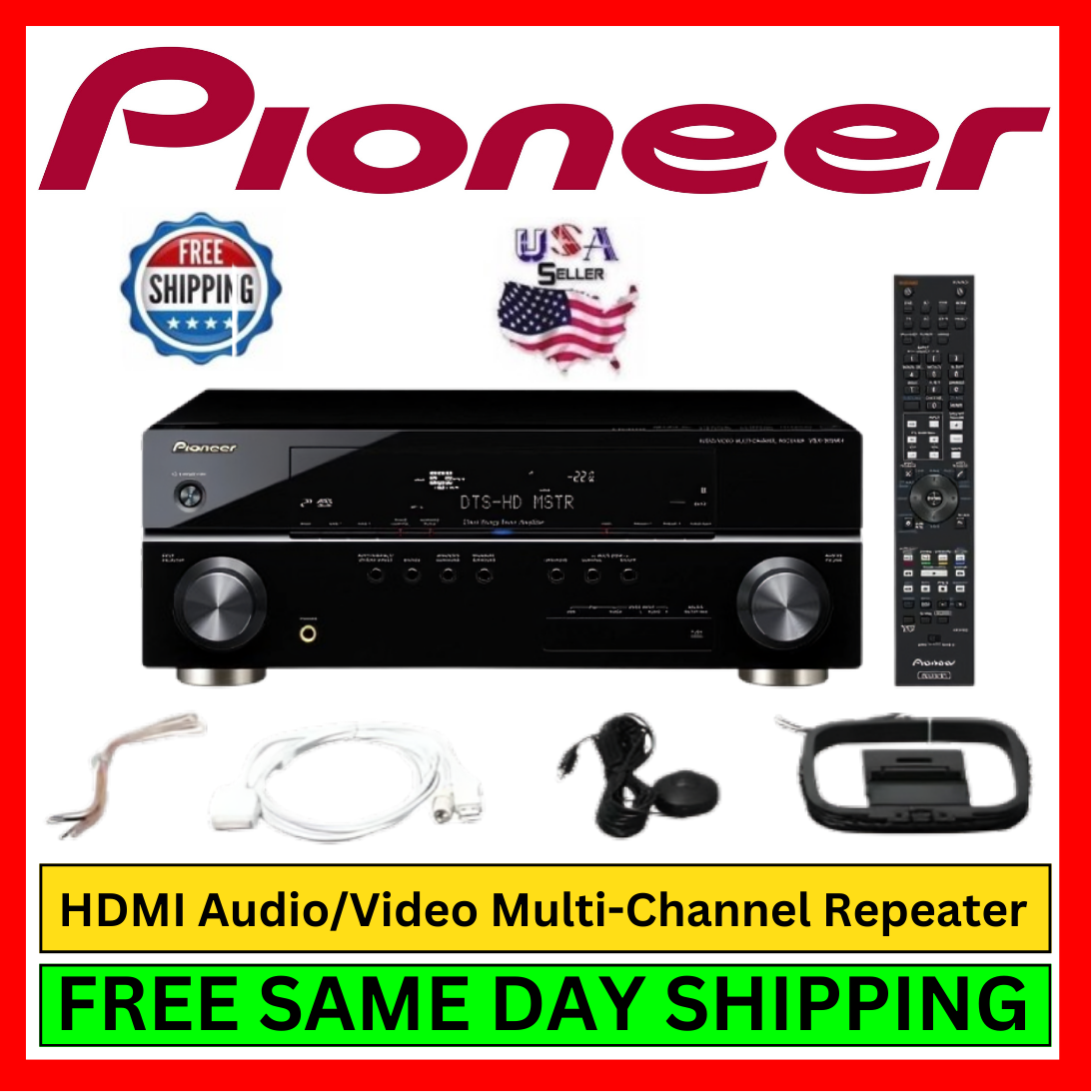 Pioneer VSX-919AH-K 7.1 Channel Home Theater A/V Receiver HDMI