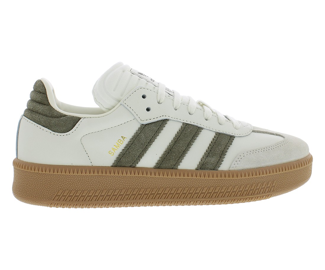 ムクsar Adidas Samba XLG Mens Shoes Size 11.5, Color: Ivory/Olive Strata