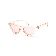 Retro Narrow Cat Eye Sunglasses For Women Vintage Fashion UV Protection Frame