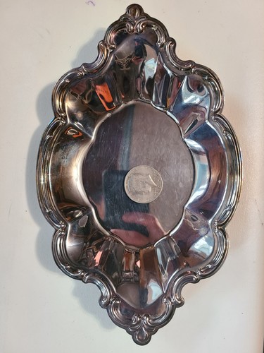 Vintage International Silver Company Small Silver Plated Tray Serving Candy Mini - Bild 3 von 4