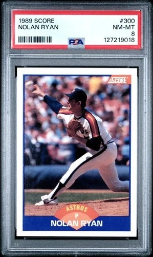 1989 Score Nolan Ryan (#300) PSA 8 - New Slab