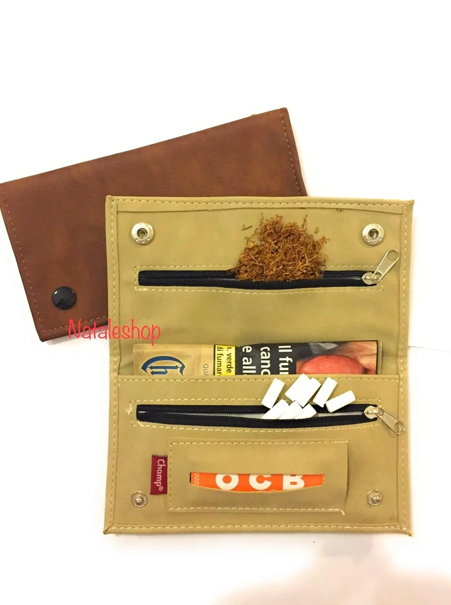 Classico - - Portatabacco Di Vera Pelle Rosso Con Laccio - Foto 6