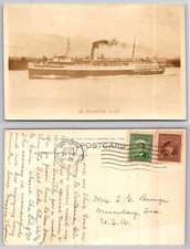 SS Princess Alice Steamship Postcard 1928 Victoria BC Gowen Sutton