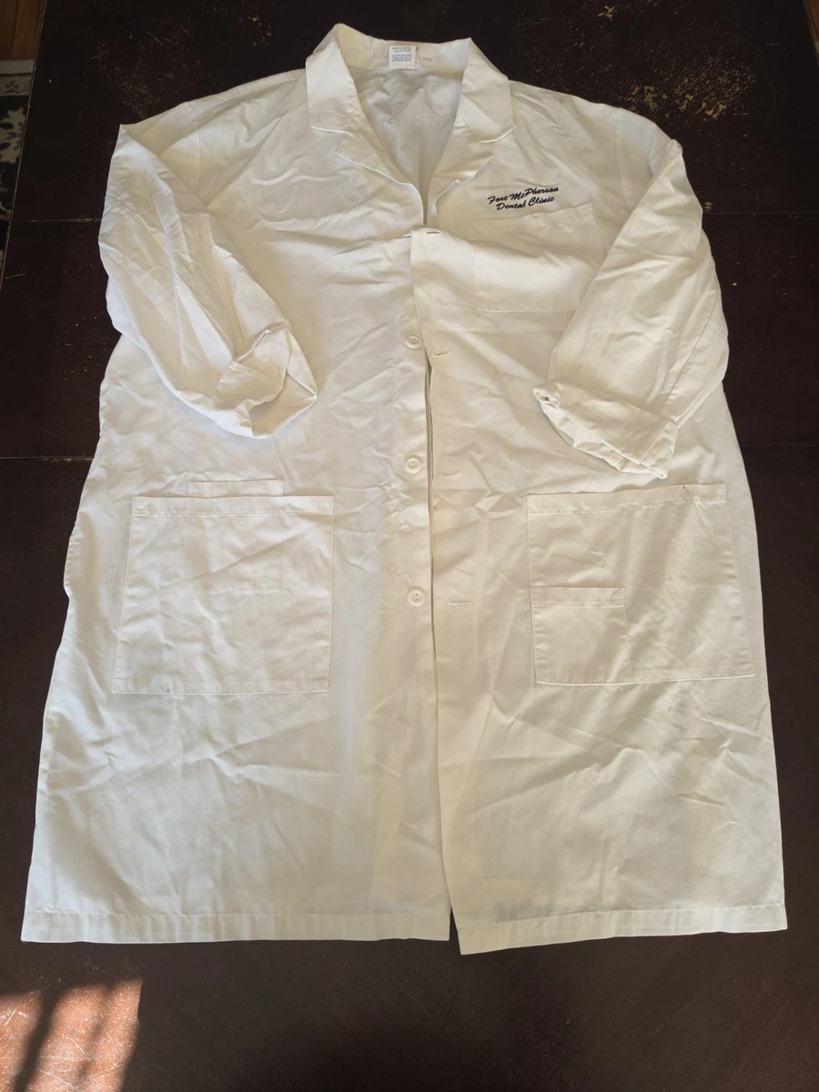 Fashion Seal White Lab Coat XL Fort McPherson Dental Clinic Costume