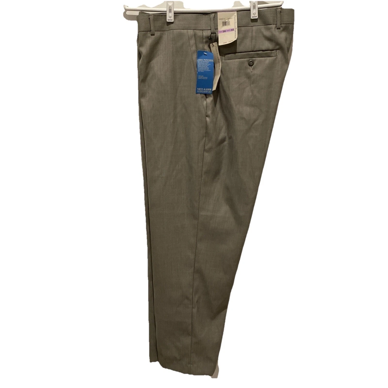Perry Ellis Portfolio Mens Pants Color (Gray) 38 x 30 NEW W/Tags Luxury
