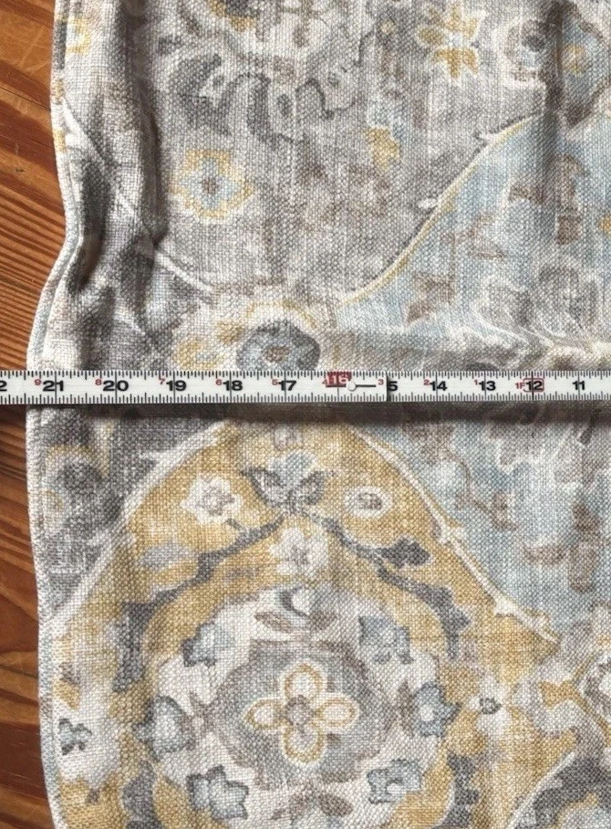 2 Fundas de Almohada Tejidas Gruesas Algodón Cuadradas 21x21 Cremallera Laterales Gris Amarillo Patrón Foto 4 de 4