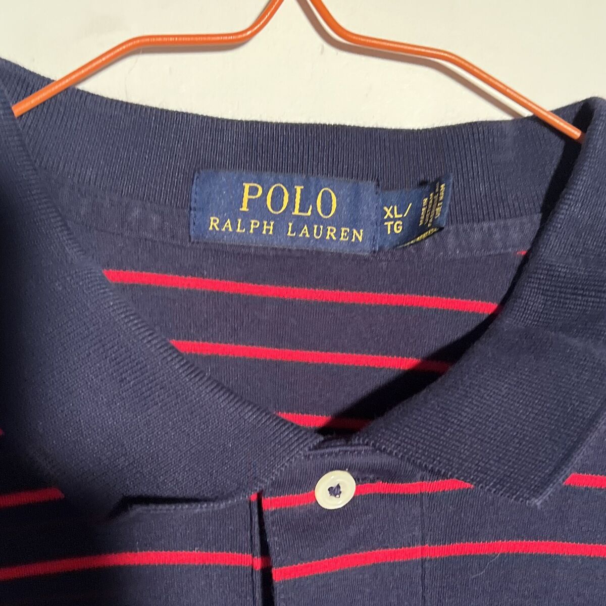 POLO RALPH LAUREN POLO SHIRT MEN'S SIZE XL/TG LONG SLEEVE POLO RALPH LAUREN POLO SHIRT MEN'S SIZE XL/TG LONG SLEEVE