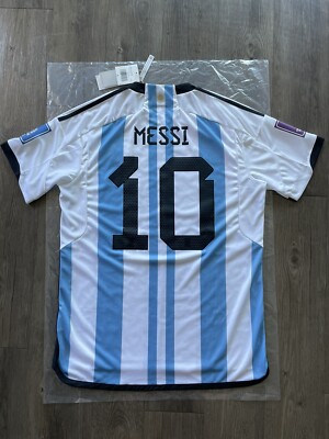 adidas Argentina Men's 2022 WORLD CUP Home Jersey Messi #10 HF2158
