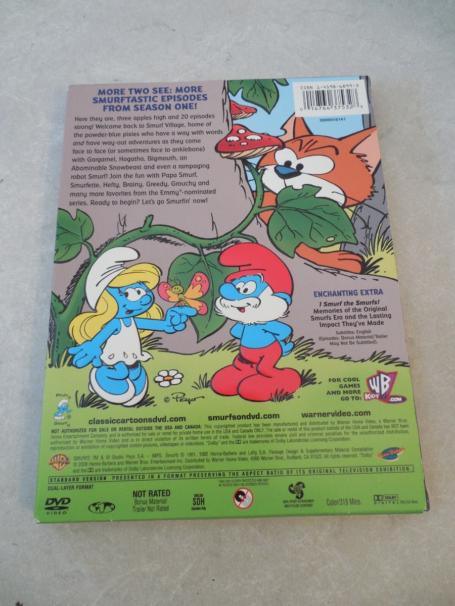 THE SMURFS, SEASON ONE, VOLUME TWO, DVD SET, HANNA-BARBERA CLASSIC